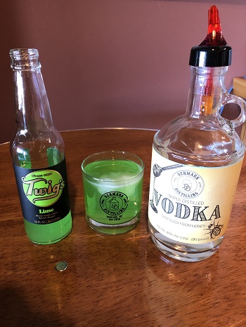 Summer Hummer Vodka Cocktail made with Twigs Lime and Denmark Distilling Vodka