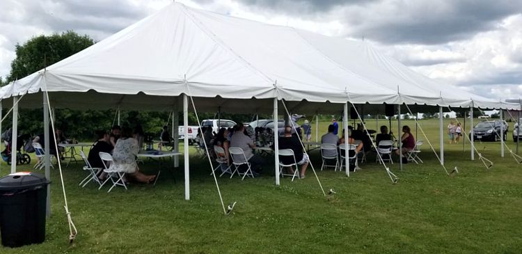 Big Tent full of people