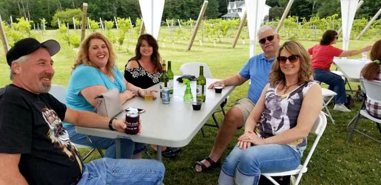 People having fun at the event